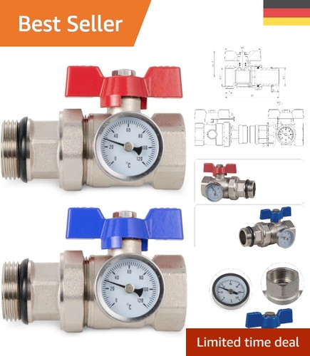 Kugelhahn set thermometer - kugelhahn,